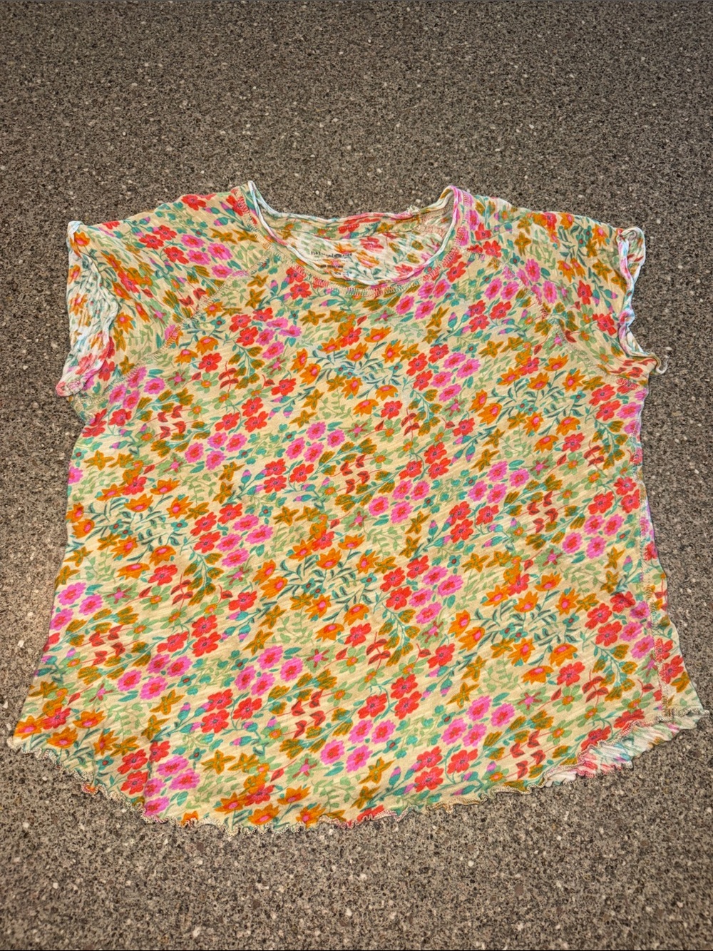 Natural life floral babydoll top